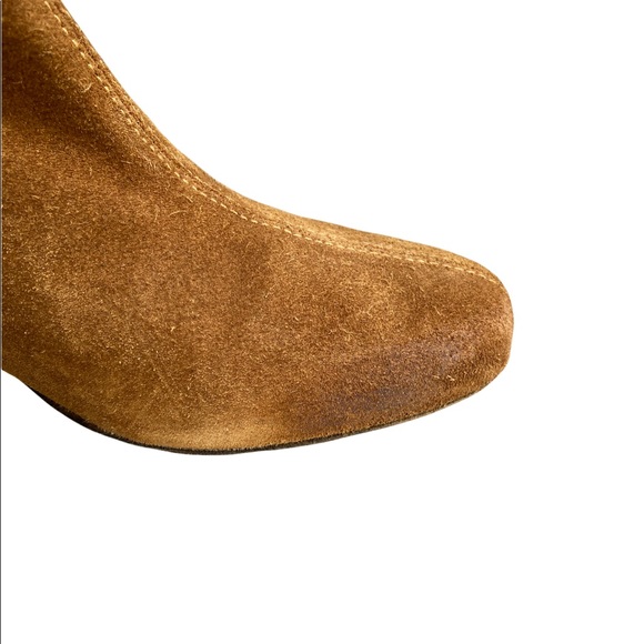 FREE PEOPLE Camel Suede Ankle Boots - Picture 6 of 9